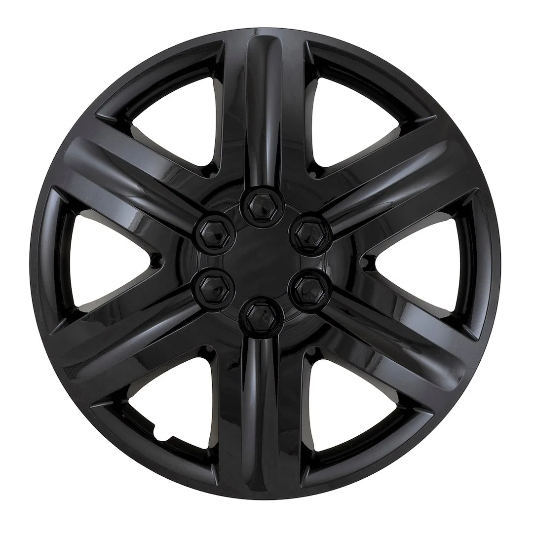 IWC43118BLK – COAST2COAST Wheel Cover, 18 Inch 6 Spoke Snap-On Painted Gloss Black ABS Plastic Compatible With Steel ...
